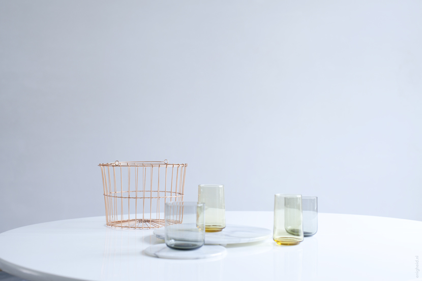 Enigheid blog: vintage glass, Bitossi Home glasses and H&M basket