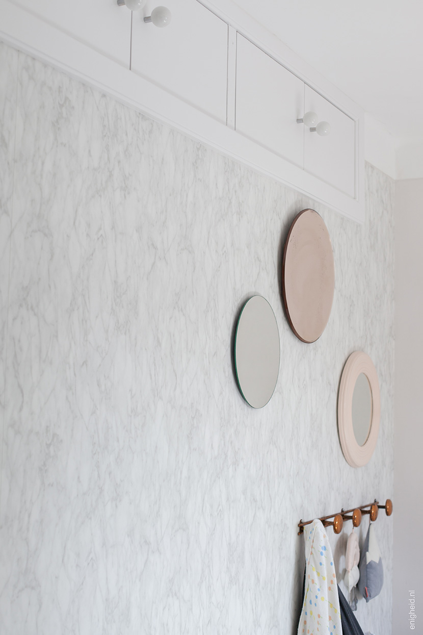 Maan's nursery, vintage, marble wallpaper | Enigheid