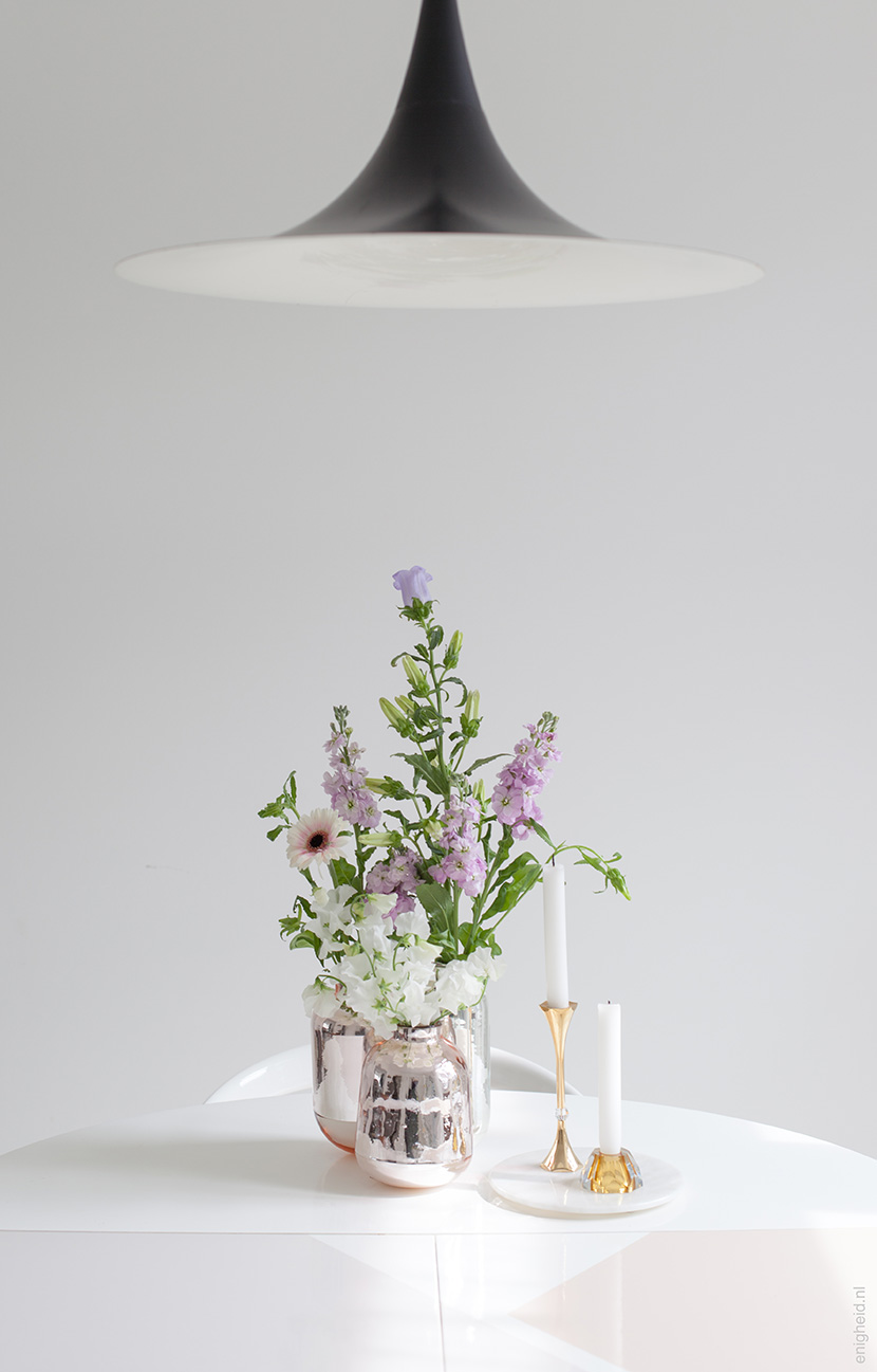 Vintage pastel flowers vase-diy | Enigheid