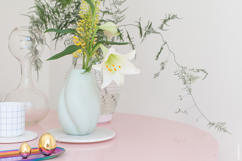 Easter, golden eggs, Tixotropy vase Carola Zee, Hay, Ikea PS, &Klevering | Enigheid