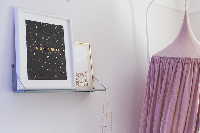 Numero74 canopy dusty pink, The Universe and You poster Lagerhaus, vintage pastel kids room | Enigheid