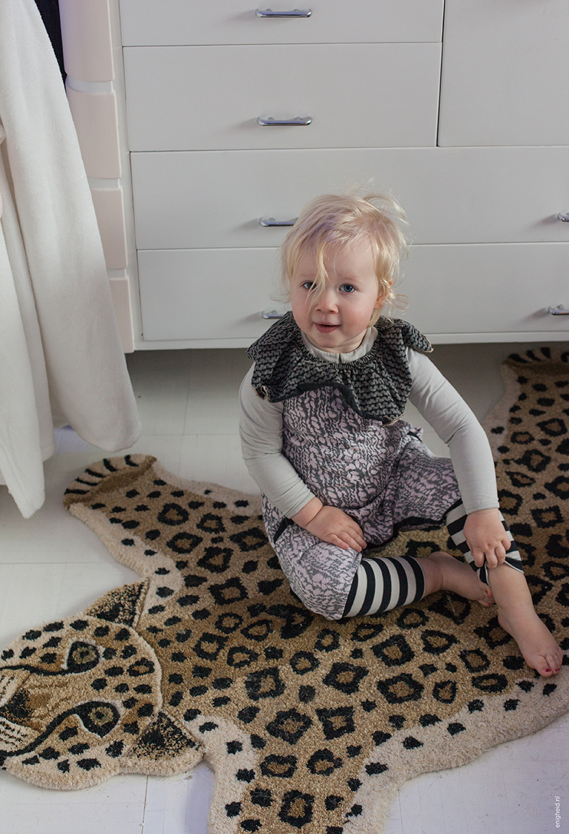 Maan and Doing Goods leopard rug, vintage pastel kids room | Enigheid